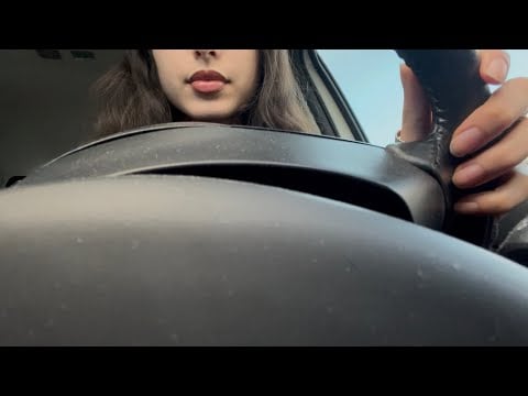 ASMR in the car for 2 minutes 🚘 | very messy 