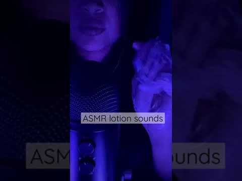 ASMR Lotion Sounds #asmr #shorts #asmrlotion #asmrsounds