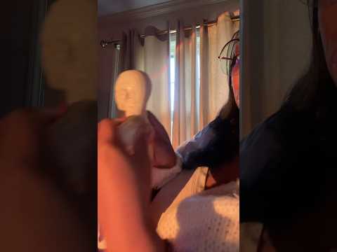 ASMR acupuncture doll coat hanger massage #asmr