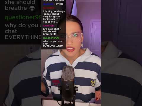 Streamer Asks Chat EVERYTHING ASMR #asmr #chat #stream #funny #ytshorts