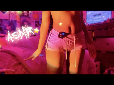 ASMR Close Up Pink Shorts Scratching 🩷⭐️