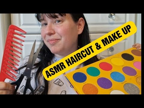 Looking for an ASMR video to watch.. watch THIS ONE! Haircut & Make Up RP