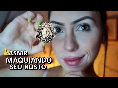 ASMR: VOU TE MAQUIAR LENTAMENTE PARA RELAXAR E DORMIR