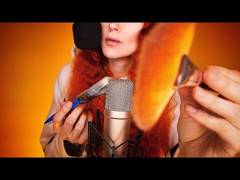 ASMR - Mic brushing och trigger words (Svenska & English)