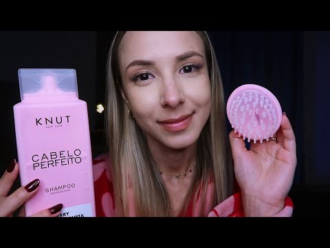 ASMR 🎀 posso cuidar do seu cabelo enquanto você dorme? (experiência sonora imersiva) 