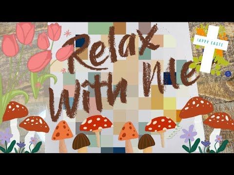 ASMR VISUAL & SOUND TRIGGERS: BUNNIES 🐰 & MUSHROOMS 🍄 STICKER PUZZLE #456