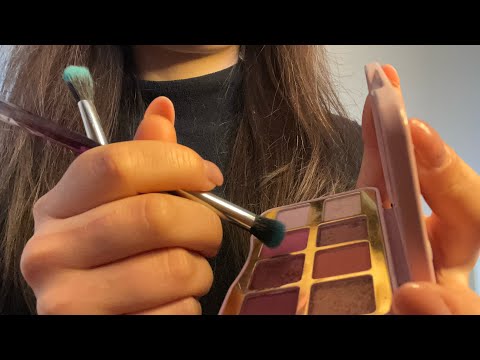 ASMR doing your makeup 🎀 rummage sound, personal attention- no tapping & no talking 