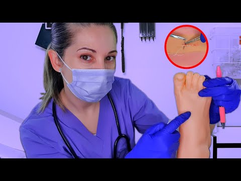Clínica ASMR | Servicio Médico de Urgencias | Suturas y revisión realista |  SusurrosdelSurr