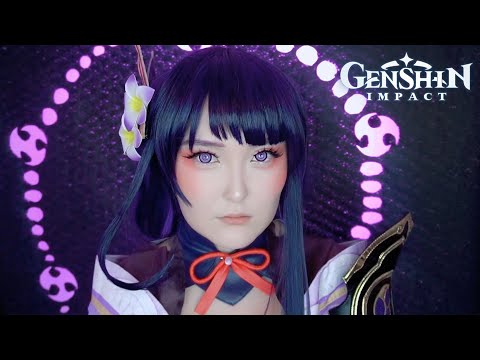 ASMR Raiden Shogun learning to cook | Genshin Impact ✨ (SUB)