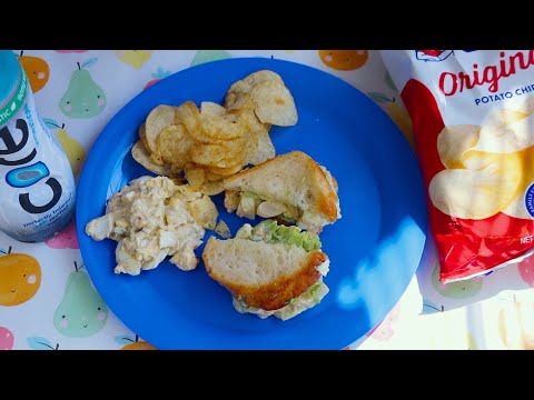 TUNA SANDWICH UTZ CHIPS ASMR EATING SOUNDS