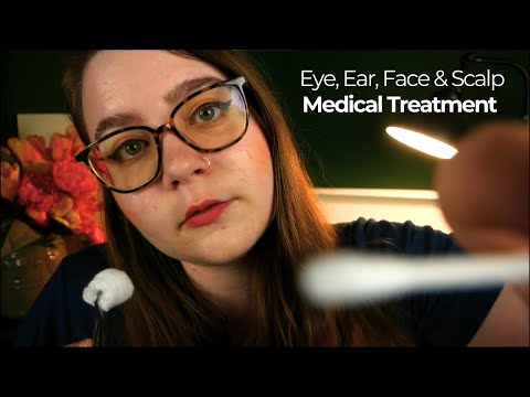 Medical Treatments & Examination (Ear Cleaning; Wound Treating; Eye, Ear, Head Exam) 🩺 ASMR Roleplay