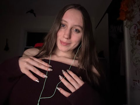 ASMR fabric scratching, super tingly