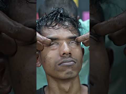 Forehead Massage And Neck Massage With Neck Cracking ASMR By Our Strong Wrist Barber #shorts