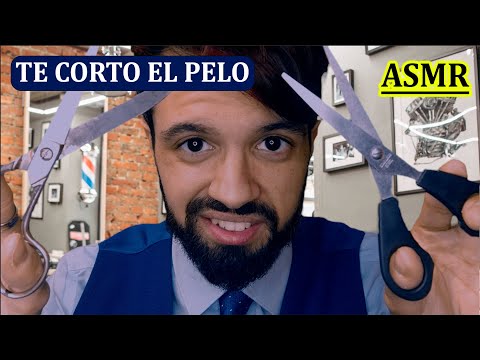 Corte de pelo y afeitado | ASMR español roleplay Barbería Peluquería