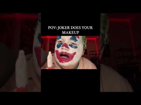 POV Joker Does Your Makeup 🃏💄#asmrvideos #joker