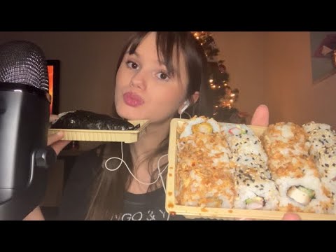 ASMR - Dégustation sushis pour Noël ❄️🍣