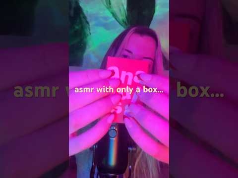 can i make good ASMR with just a box?? #asmr #tapping #mouthsounds