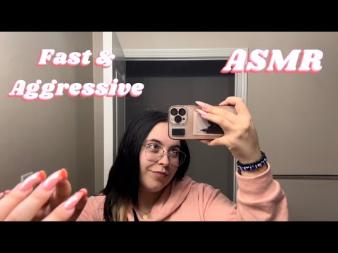 Fast & Aggressive Build Up Tapping & Scratching Close up & Camera Tapping No Talking ASMR Lofi