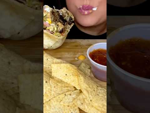 GIANT STUFFED BURRITO #asmr #burrito #mukbang
