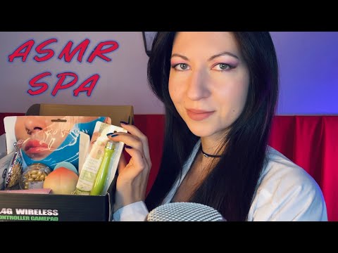 АСМР 🤤УСЫПЛЯЮЩЕЕ СПА  🧖‍♀️ Уход за кожей лица ✨ASMR sleep spa