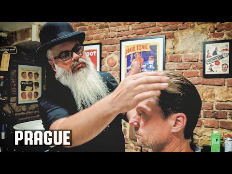 💈 Razor Haircut & Southern Hospitality from the American Barber in Prague | Czech Republic