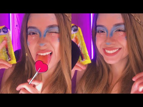 Comiendo paleta de mango 💘🍭 | Mo0uth Sounds | Andrea ASMR 🦋