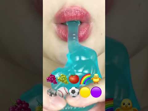 asmr EMOJI FOOD eating sounds(sped up)#asmr#asmrsounds #asmrsounds #audio