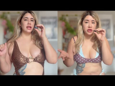 ASMR cozy Bikini Haul + sorry I got "fat"??