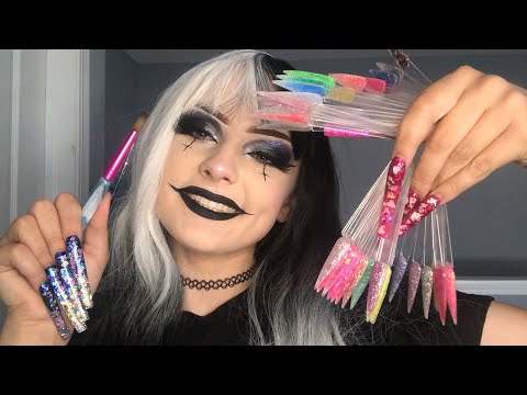 ASMR POV// I do your nails in a magical realm where it only takes 15 minutes to do acrylics💅✨