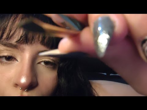 ASMR fazendo sua sobrancelha pro ano novo, primeiro vídeo do canal🤎