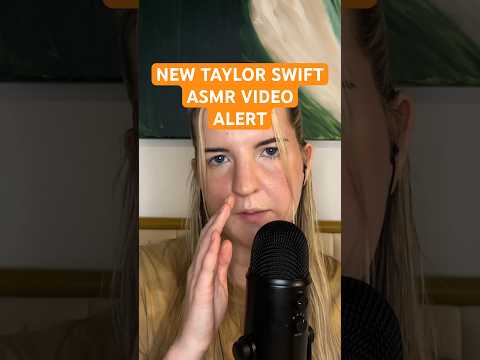 Tingly Taylor Swift lyrics evermore edition!!!🧡🧡✨✨ #asmr #taylorswift #asmrshorts