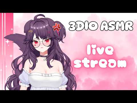 3DIO ASMR ♡ Just Go to Sleep Already! ˖ ࣪⚝⋆ gentle kisses, whispers~