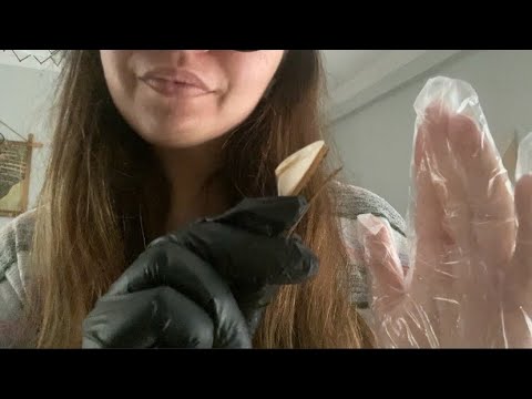 hair clipping & saçlarınla oynuyorum asmr (türkçe asmr) eldiven sesleri