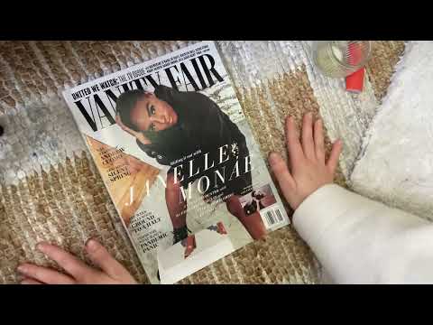 ASMR | magazine flipping (soft spoken)