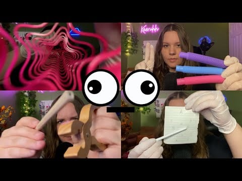 ASMR Fast Eye Exam Compilation 👩‍⚕️ (1 Minute Roleplays)