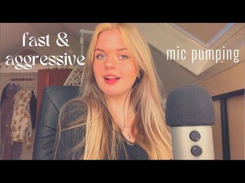 fast & aggressive mic pumping, swirling, tapping + mouth sounds!! [asmr]