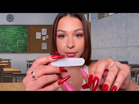 ASMR $5 Manicure in the classroom 💅🏼