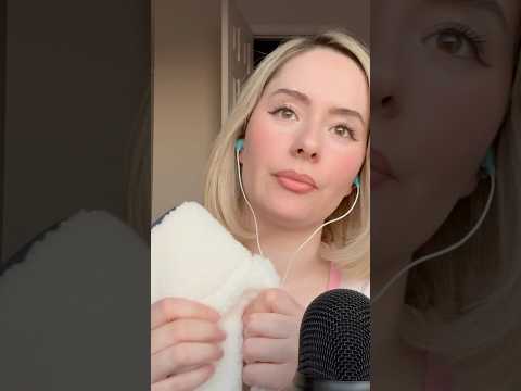 Asmr Fuzzy Sounds 🐰 #asmr #tingles #triggersforsleep #asmrtriggers #relax #visualtingle #asmrsounds