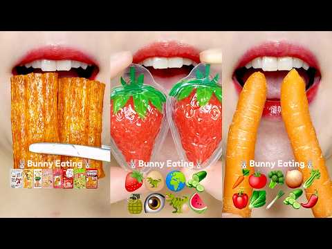 asmr 10 MINUTES EMOJI FOOD MUKBANG SATISFYING & RELAXING 10분 이모지 먹방 모음집 eating sounds