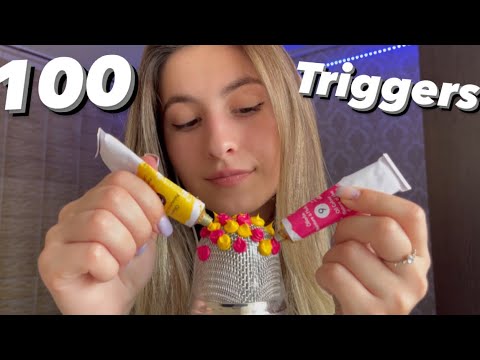 Asmr 100 triggers in 1 minute