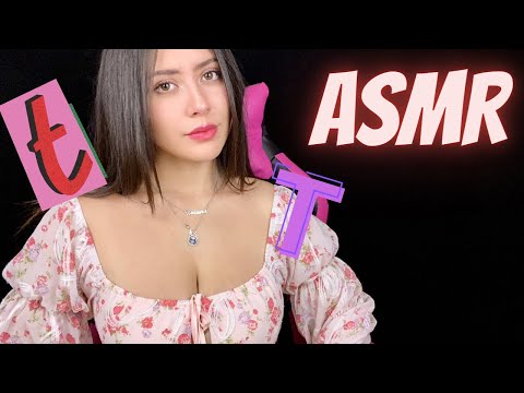 ASMR español ✨PALABRAS SUPER COSQUILLOSAS CON "T"