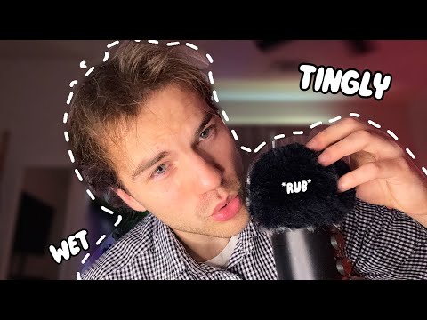 WARNING: ASMR YOU MIGHT TINGLE TOO MUCH- Mouth Sounds + Mic Rubbing