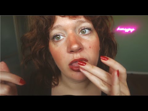 ASMR spit painting your face very slow (no talking, intense mouth sounds, rain)