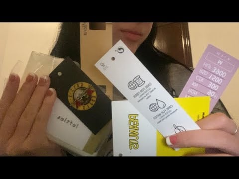 ASMR WITH MY STICKER COLLECTION ( con mis etiquetas)/TAPPING ,VISUALES,CAMERA TAPPING…