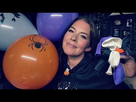 ASMR- Blowing Up Balloons For The Office Halloween Party 🎃👻