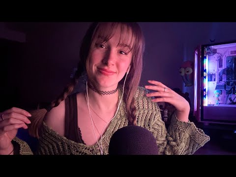 ASMR Body Triggers (hairplay and clothing sounds)