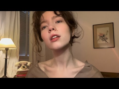 Can’t sleep? Let’s try an ASMR in German 💛🖤 (bad energy plucking)