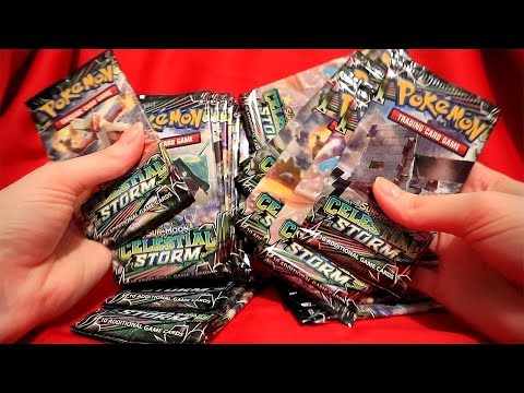 Opening Pokemon Celestial Storm Booster Box ⚡ ASMR Relax Crinkles and Cards Sounds