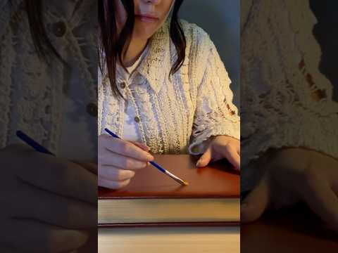 Let Me Tidy Your Vintage Book ✨ Meticulous ASMR 📖 #shorts #bookasmr #meticulousasmr #oldschoolasmr
