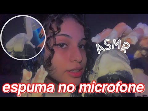 asmr | espuma no microfone (muito relaxante)